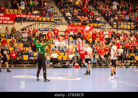 Spielszene Eulen Ludwigshafen gegen HC Elbflorenz 2006 (2. Handballbundesliga ; Endstand 31:29) Banque D'Images