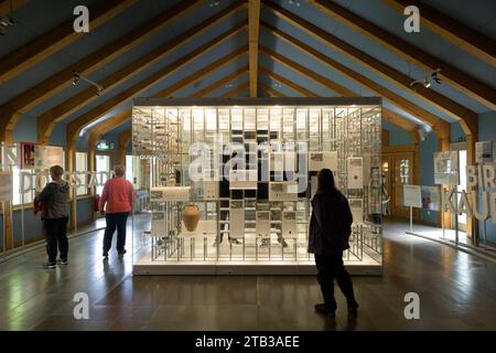 Ausstellung im Wikinger Museum Haithabu, Schleswig, Schleswig-Holstein, Deutschland *** exposition au Viking Museum Haithabu, Schleswig, Schleswig Holstein, Allemagne crédit : Imago/Alamy Live News Banque D'Images