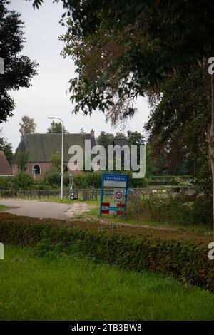 Premier de l'automne au village d'attraction touristique famus à Giethoorn , pays-Bas Banque D'Images