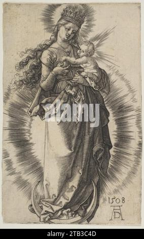 Vierge sur le croissant avec une couronne étoilée 1968 par Albrecht durer Banque D'Images