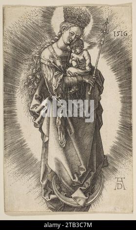 Vierge sur le croissant avec Scepter et Starry Crown 1919 par Albrecht durer Banque D'Images