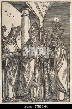 Saints Nicolas, Ulrich et Erasmus 1917 par Albrecht durer Banque D'Images