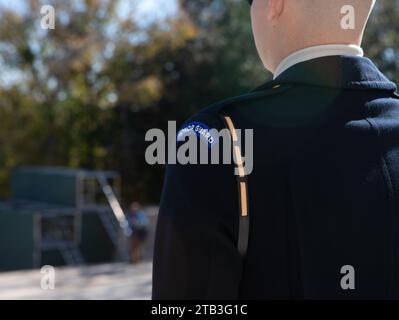 Le cimetière national d'Arlington est l'un des deux cimetières du système de cimetière national des États-Unis qui sont entretenus par l'armée des États-Unis. Banque D'Images