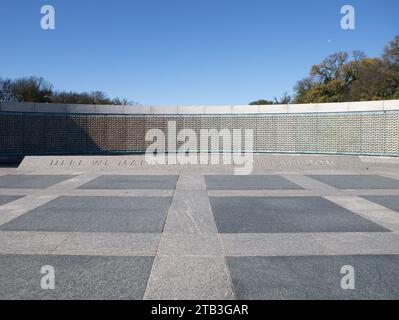 Le Mémorial de la 2e Guerre mondiale, Washington DC pour tous les soldats et ceux qui sont morts dans tous les théâtres pendant la Seconde Guerre mondiale, représentant des soldats de tous les États Banque D'Images
