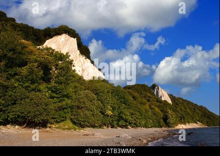 Kreisefelsen auf Rügen, Königsstuhl, Nationalpark Jasmund, Ostsee, Banque D'Images