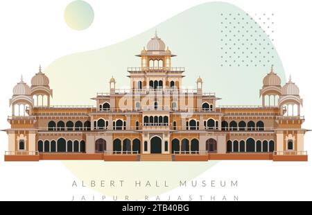 Albert Hall Museum Jaipur comme stock Illustration comme EPS 10 File Illustration de Vecteur