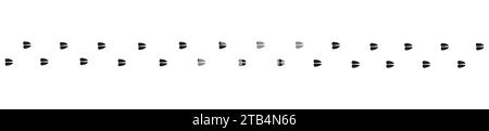 Empreintes de chemin de cheval, vache, chèvre, mouton, cerf, elk, antilope. Sabots d'artiodactyle. Pistes pour chevaux. Sentier de cheval sauvage. Silhouette. Vecteur isolé. P Illustration de Vecteur