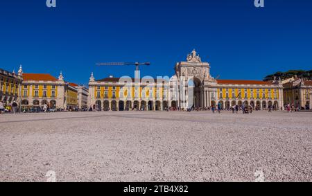 Praca do Comercio à Lisbonne, Portugal Banque D'Images