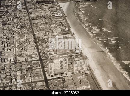 Vue aérienne d'Atlantic City, New Jersey vers 1930 Banque D'Images