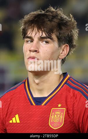Surakarta, Indonésie. 20 novembre 2023. L'Espagnol Marc Guiu avant la coupe du monde U-17 de la FIFA, Indonésie 2023 Round of 16 match entre l'Espagne 2-1 Japon au Manahan Stadium à Surakarta, Indonésie, le 20 novembre 2023. Crédit : AFLO/Alamy Live News Banque D'Images