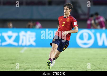 Surakarta, Indonésie. 20 novembre 2023. L'Espagnol Hector fort lors de la coupe du monde U-17 de la FIFA, Indonésie 2023 Round of 16 match entre l'Espagne 2-1 Japon au Stade Manahan à Surakarta, Indonésie, le 20 novembre 2023. Crédit : AFLO/Alamy Live News Banque D'Images