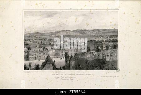 Vue prise de la terrasse du château de Pau (basses Pyrénées) - Fonds Ancely - B315556101 A JACOTTET 2 021. Banque D'Images