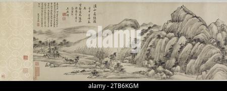 Wang Yuanqi -Wang Yuan-ch'i- - esprits libres parmi les ruisseaux et les montagnes Banque D'Images