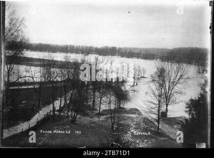 Route délavée lors de l'inondation d'Oxford en 1913 (3194465264). Banque D'Images