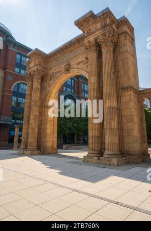 Columbus Union Station Arch, œuvre d'art dans l'Ohio Banque D'Images