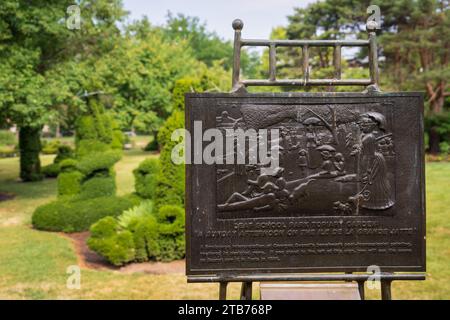 Le Topiary Garden (Deaf School Park) à Columbus Ohio Banque D'Images