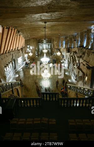 Pologne, Wieliczka : la mine de sel de Wieliczka (Kopalnia soli Wieliczka), en activité depuis le 13e siècle, est un monument historique polonais (Pomnik Histo Banque D'Images