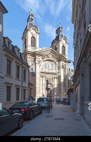 Lyon, France - juin 10 2018 : la chapelle notre-Dame-de-Pitié, est un édifice religieux situé dans le quartier de Bellecour, dans le 2e arrondissement de Lyon Banque D'Images