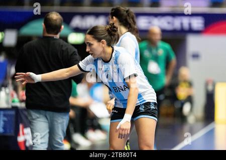 Frederikshavn, Danemark. 04 décembre 2023. L'Argentine Graciela Garcia (6) a été vue lors du match du Championnat du monde de handball IHF 2023 entre l'Argentine et le Congo à l'Arena Nord à Frederikshavn. (Crédit photo : Gonzales photo/Alamy Live News Banque D'Images
