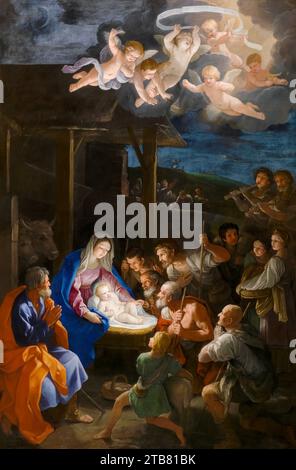 Adoration des bergers par Guido Reni Banque D'Images