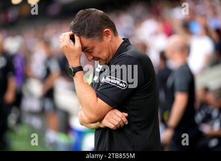 Photo du dossier datée du 07-10-2023 du directeur de Sheffield United, Paul Heckingbottom. Sheffield United ont limogé l'entraîneur Paul Heckingbottom, le club de Premier League ont annoncé. Date d'émission : mardi 5 décembre 2023. Banque D'Images
