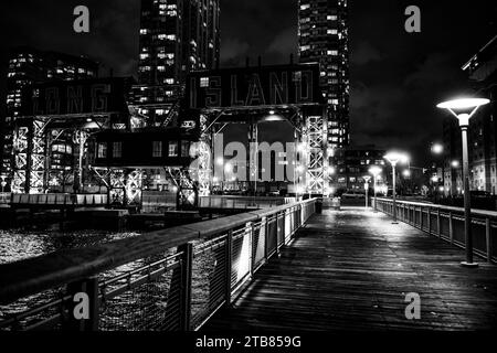 Gantry Plaza State Park, Queens, long Island, New York, États-Unis. Banque D'Images