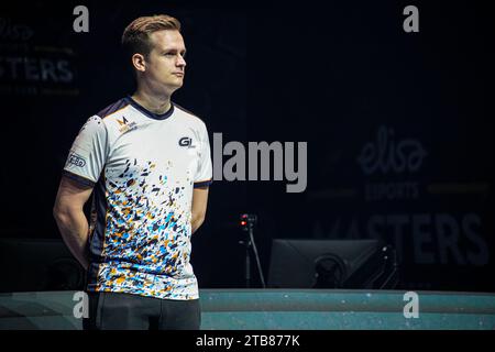 ESPOO, FINLANDE - DÉCEMBRE 1 : Frederik 'ACOR' Gyldstrand de GamerLegion lors de Elisa Masters Espoo 2023 - jour 3 au Metro Areena le 1 décembre 2023 à Espoo, Finlande. (Photo de Gabriel Calvino Alonso/Orange Pictures) Banque D'Images