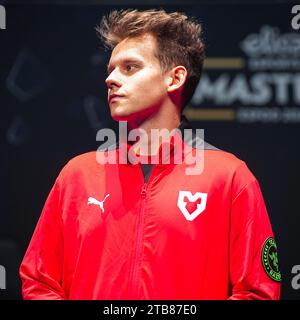 ESPOO, FINLANDE - DÉCEMBRE 1 : David 'Frozen' Cernansky de MOUZ lors de Elisa Masters Espoo 2023 - jour 3 au Metro Areena le 1 décembre 2023 à Espoo, Finlande. (Photo de Gabriel Calvino Alonso/Orange Pictures) Banque D'Images