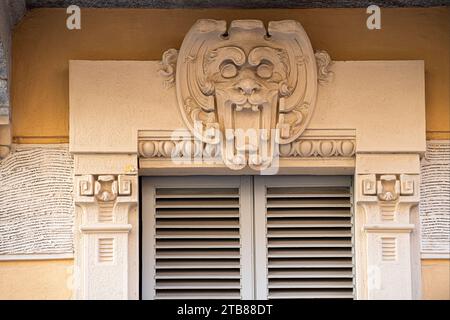 Italie Piémont Turin Crocetta Liberty Architecture Palais résidentiel - via Massena 94 Banque D'Images