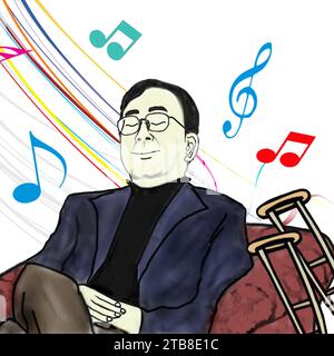 SHANGHAI, CHINE - 5 DÉCEMBRE 2023 - il ne fait aucun doute que la musique peut apaiser l'âme pour certains, et il s'avère que cela pourrait aussi être un soo temporaire Banque D'Images