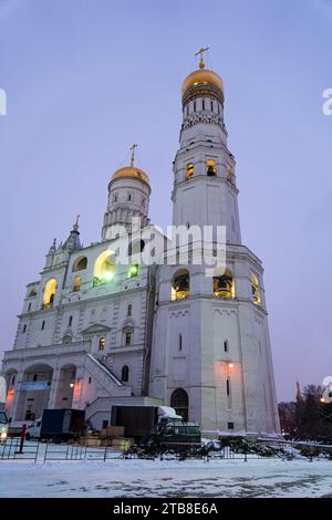 Belles églises orthodoxes sur le territoire du Kremlin de Moscou Banque D'Images