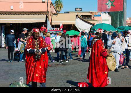 La vie dans les rues de Marrakech, l'art de vivre à Marrakech Banque D'Images