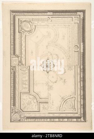 Conception pour plafond 1967 par Jules-Edmond-Charles Lachaise Banque D'Images