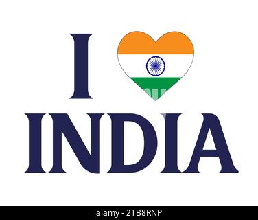 i Love India Vector illustration Illustration de Vecteur