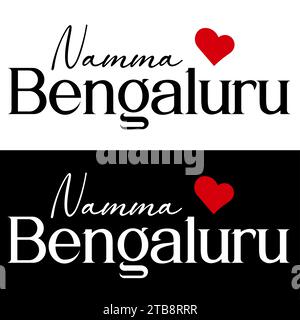 Illustration vectorielle du logo Namma Bengaluru Illustration de Vecteur