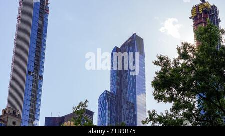 New York, USA - 15 avril 2022 : architecture des gratte-ciel de New York Banque D'Images