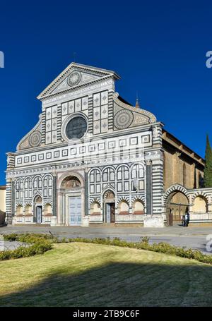 Florence, Italie - 24 novembre 2023 : la basilique Santa Maria Novella est l'une des églises les plus importantes de Florence Banque D'Images