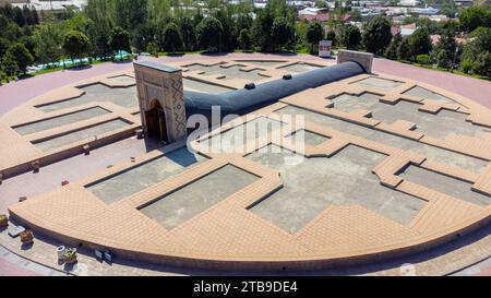 Samarkand, Ouzbékistan - 24 mai 2021 : vue aérienne de l'Observatoire d'Ulugbek à Samarkand Ouzbékistan Banque D'Images