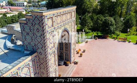 Samarkand, Ouzbékistan - 24 mai 2021 : vue aérienne de l'Observatoire d'Ulugbek à Samarkand Ouzbékistan Banque D'Images