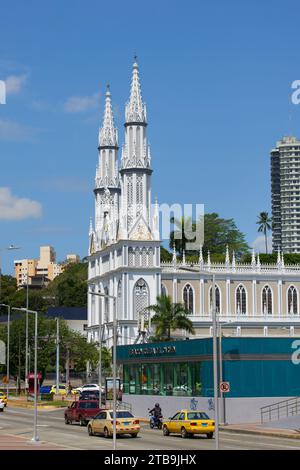 Vue de l'église El Carmen, Panama, République du Panama, Amérique centrale Banque D'Images