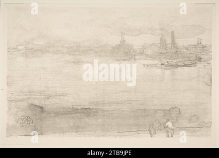 Tôt le matin 1917 par James McNeill Whistler Banque D'Images