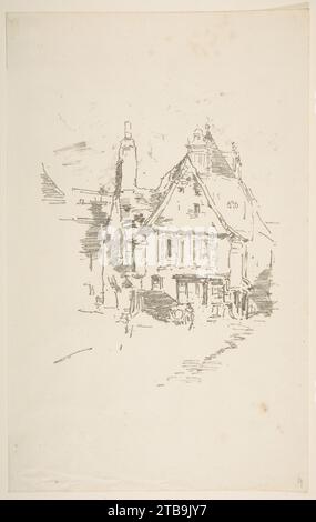 Toits à pignons, vitre 1917 par James McNeill Whistler Banque D'Images