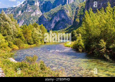 Italie Vénétie Vallée de Brenta - localité Costa River Brenta Banque D'Images