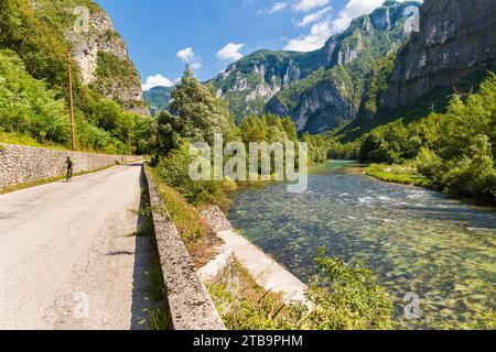 Italie Vénétie Vallée de Brenta - localité Costa River Brenta Banque D'Images