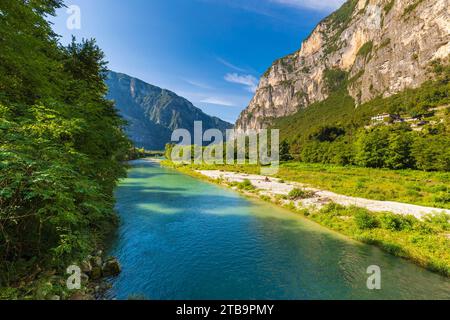 Italie Vénétie Vallée de Brenta - localité Collicello - Rivière brenta Banque D'Images