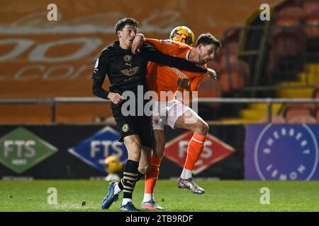 Lors du Bristol Street Motors Trophy Match Blackpool vs Barnsley à Bloomfield Road, Blackpool, Royaume-Uni, le 5 décembre 2023 (photo Craig Thomas/News Images) Banque D'Images