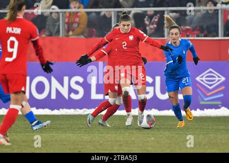 Sosnowiec, Pologne. 05 décembre 2023. Lors du match de l'UEFA Womens Nation League entre la Pologne et la Grèce Pologne, le 5 décembre 2023 (photo Michal Dubiel/Sipa USA) crédit : SIPA USA/Alamy Live News Banque D'Images