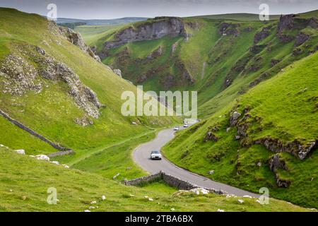 Winnats Pass, Derbyshire Dales Banque D'Images