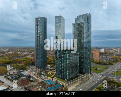 Deansgate Square, Manchester Banque D'Images