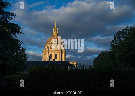 La coupole dorée du Hôtel des Invalides, Paris Banque D'Images